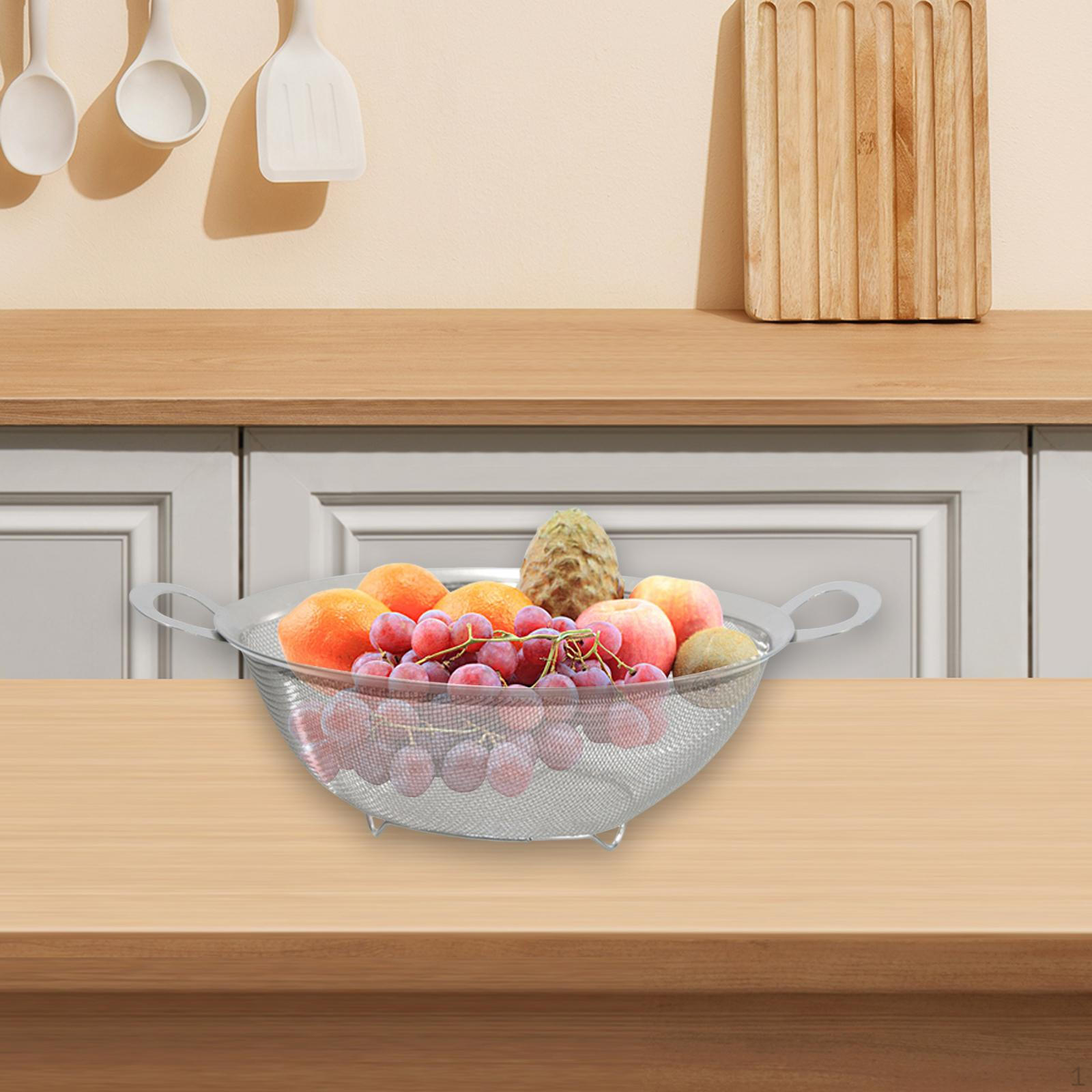 Stainless Steel Mesh Colander Set for Kitchen Use 22cm