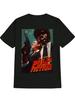 "Pulp Fiction" Graphic T-shirt - Casual Crew Neck