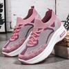 Shoes Women's Spring New Flying Woven Sports Shoes Women's Shoes Thick Soles Increase Women's Shoes