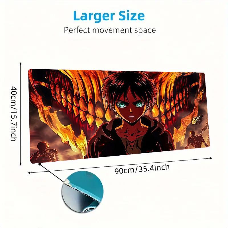 Attack On Titan2 Print  Cushion Non-slip Laptop Tablet Big Mousepad XXL Mat Mini PC Playmat With Lock Edge