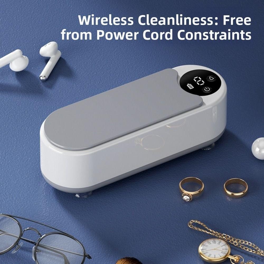 USB Wiederaufladbarer Ultraschall-Brillenreiniger Tragbare Mini-Waschmaschine Brillenreinigung