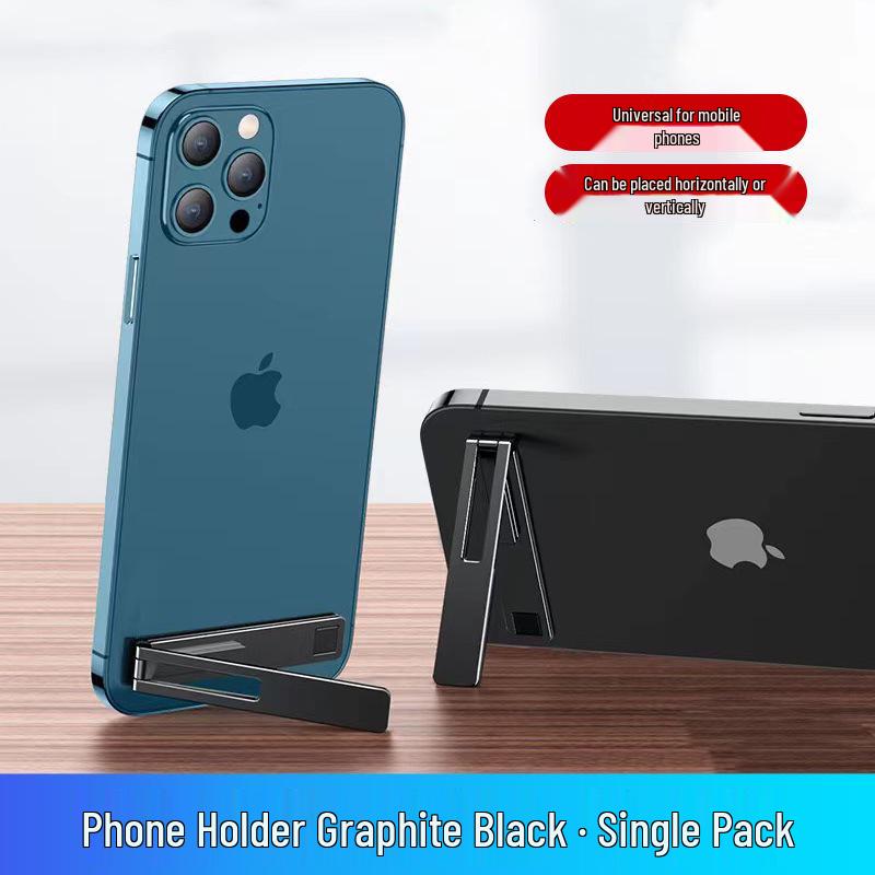 

Ultra-thin Foldable Phone Stand - Invisible Back Sticker for Desktop & Live Streaming