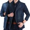 MAITA Denim Suit Pánská ležérní volná velká bunda s džínovou sadou
