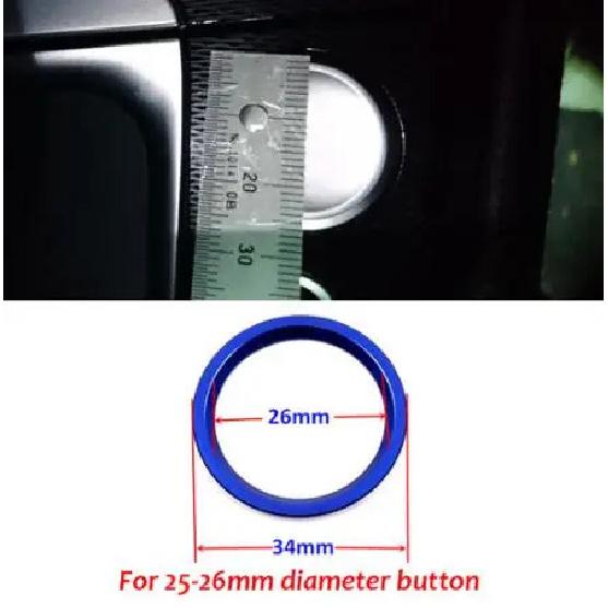 For VW Golf 7 MK7 VII GTI R Jetta CC Arteon Passat B8 Touareg T-roc Tiguan Car Engine Start Stop Button Ring Ignition Cover Trim