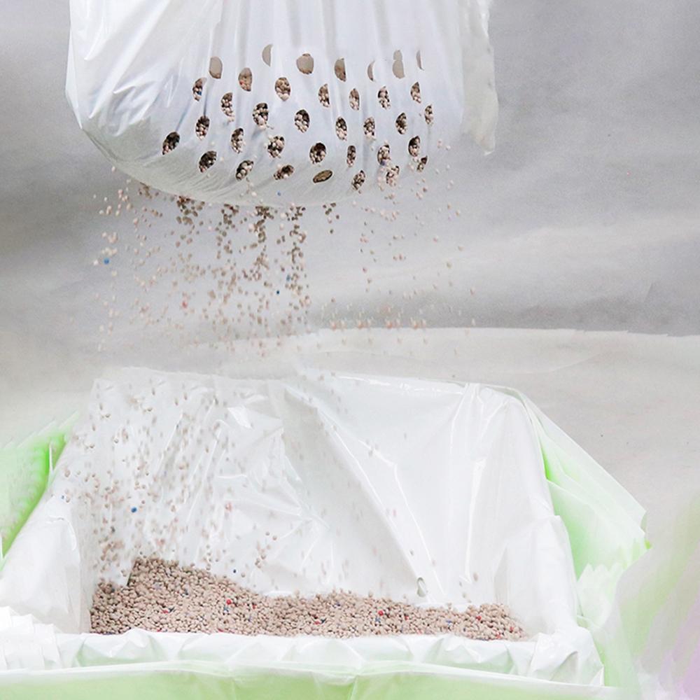 Cat Litter Filter Bag Drawstring Litter Sifting Liners Kitty Waste Litter Box Liners