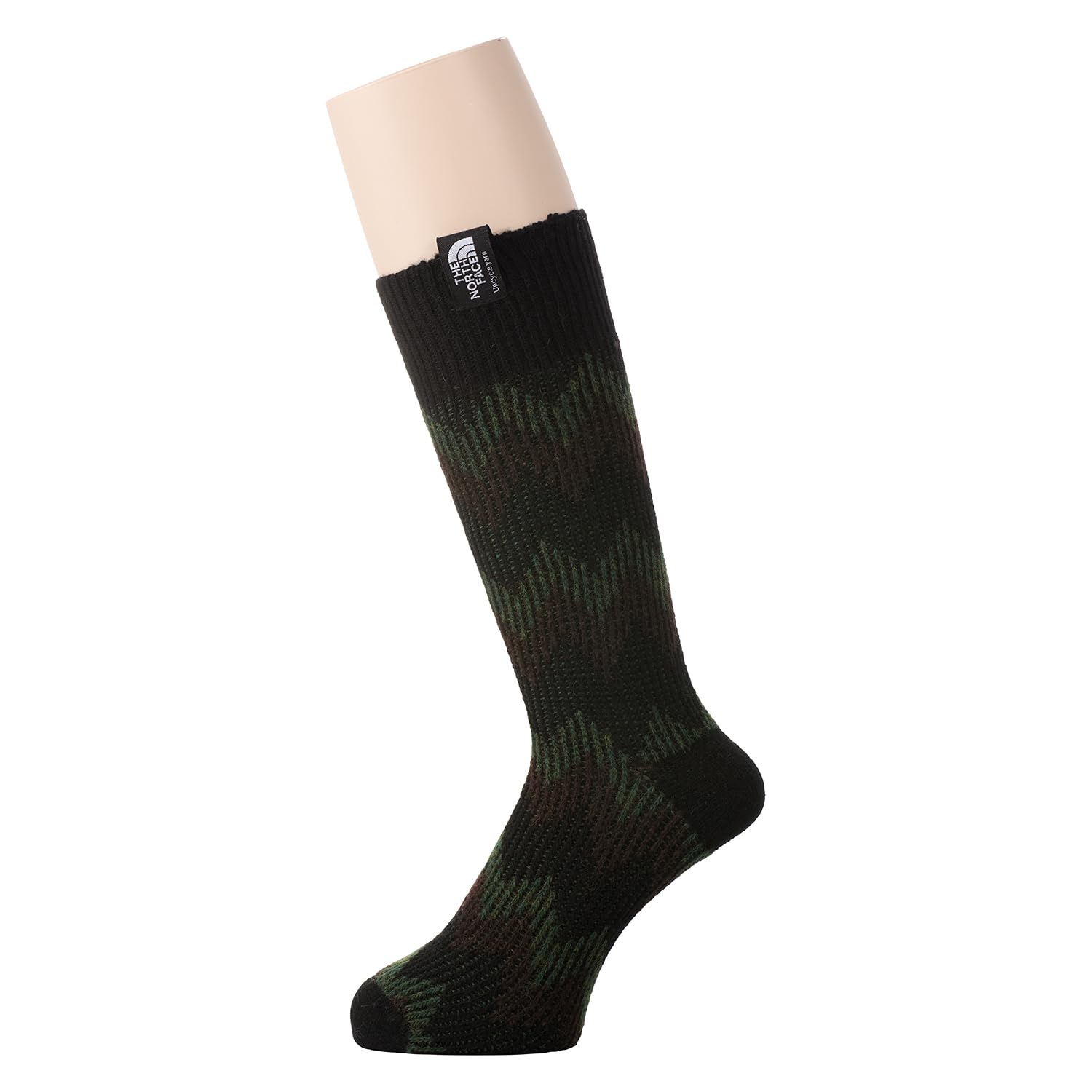 

Носки North Socks Nordic Wool Crew TNF Green S [The Face] Черный/Охотничий