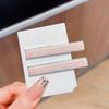 Simple Wave Oval Pink Seamless Hair Clip Women Acetate Sheet Bangs Clip Hair Duckbill Clip Hairpins Hair Styling Tool Gift