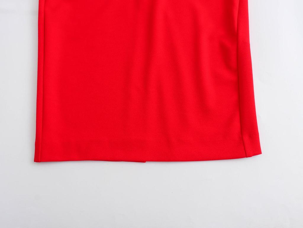 Stylish Strapless V-Neck Long Dress for Women