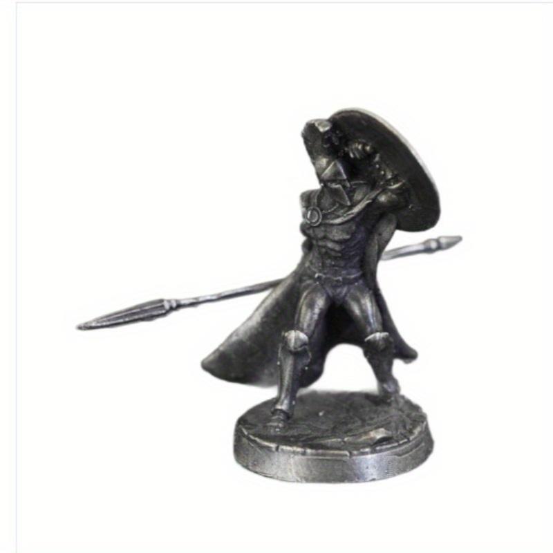 

Древняя Белая Латунь Спартанский Рим Рыцарь Фигурки Миниатюры Винтажные Солдатики Модель Статуэтка Настольное Украшение Подарок A