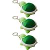 3 Pcs 3D Printed Turtle Fidget Clicker Keychain, Keyboard Fidget For Adults, Animal Charm For Backpack, Keys, Bags, Desks