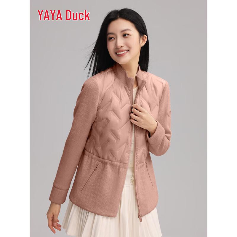 Yaya 2025 Women's Lightweight Stand Collar Short Down Jacket