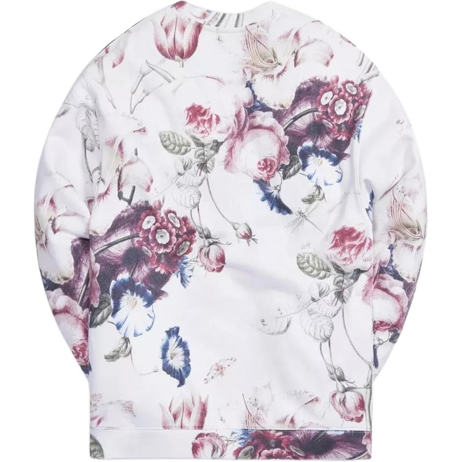 Kith Floral Print Long Sleeve Sweatshirt Men sweatshirt White KH2637-101