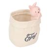 Pen Pencil Holder Desktop Ornament Resin Cute Animal In Grocery Bag Small Succulent Planter for