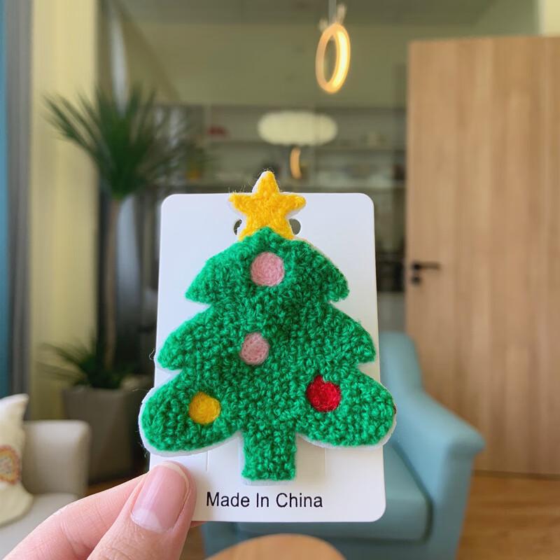 Christmas Santa & Elk Embroidery Pin & Patch Set