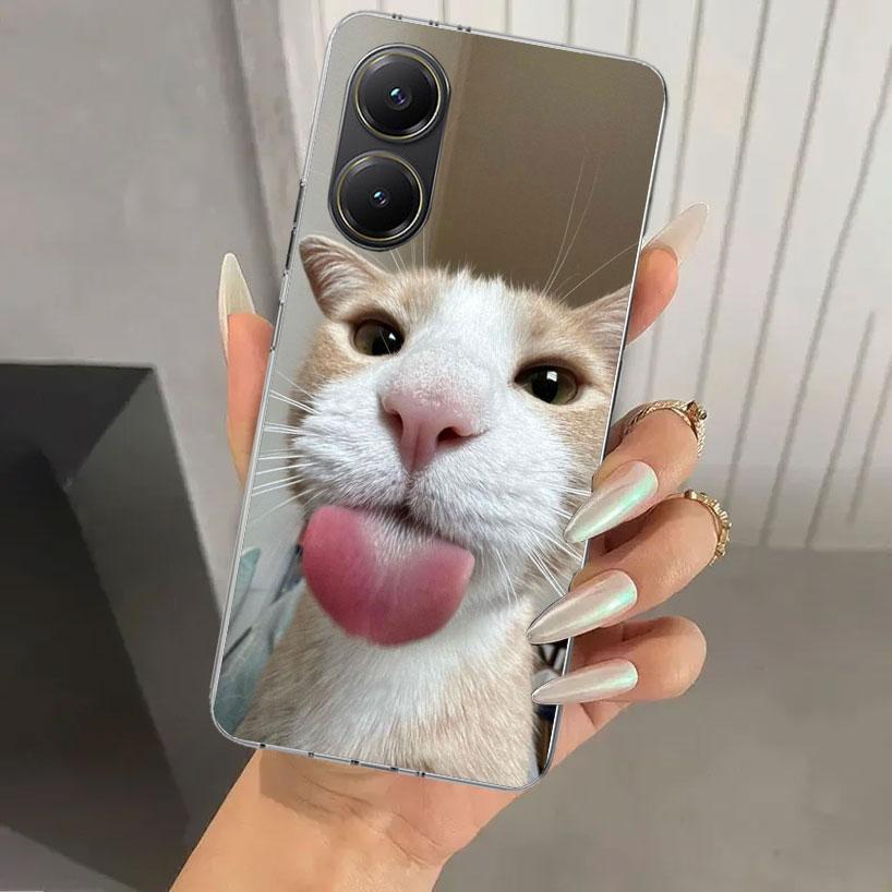 Pet Cat Funny Memes Phone Case for Xiaomi Poco X5 X6 X7 Pro F7 Ultra M7 Redmi 15 15C 13 13C 12 12C 10 10A 10C 9 9A 9C 9T Shell P
