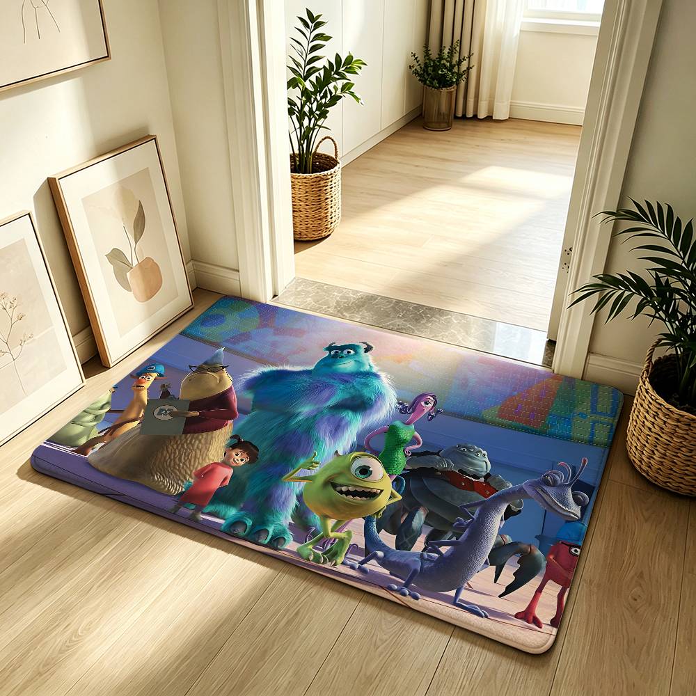 Anime-M-monsters-University-S Carpet Bathroom Anti-slip Mat Door Mat Home Decoration Mat Entrance Door Mat Scratch-resistant