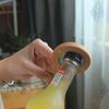 1Magnetic Bottle Opener Wooden Beer Refrigerator Magnetic Sticker Cute Mini Pizza Pan Bottle Opener