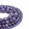 Lavendelvioletter Chalcedon Perlen Lose Perlen für DIY Schmuck- und Armbandherstellung