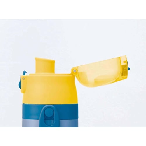 Skater Children's Stainless Steel Water Bottle 2-Way Direct Drinking 470ml Cup Drinking 430ml Minions Bob and Friends Child-Friendly Lightweight Boy T