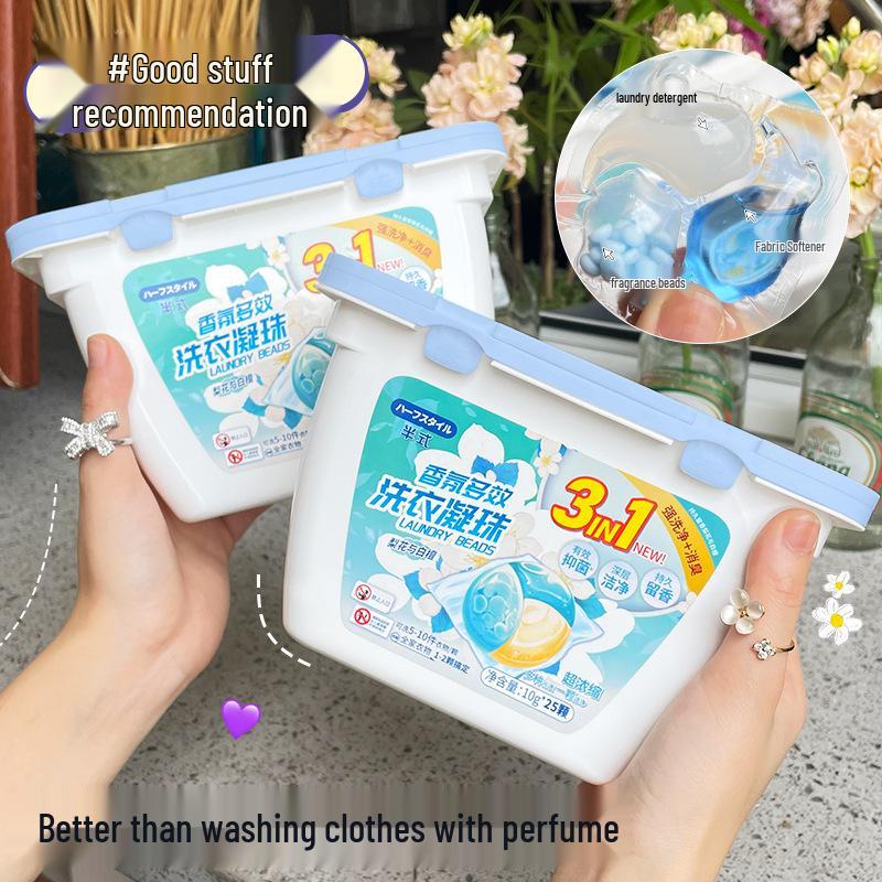 3-in-1 Scented Laundry Pods Family Pack - Long-Lasting Aroma & Deep Cleaning Concentrate