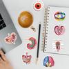 50 Unrepeated Human Organ Graffiti Stickers Mobile Phone Computer Waterproof Decorative Stickers Cartoon Organ Stickers