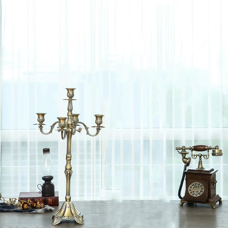 Luxury H65 /85/105cm 5lights Metal Candle Holders Tall Floor Candle Lantern Christmas Decorations For Home Decoration