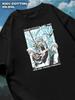 Bleach black T‑shirt Mens Tshirt Womens Tshirts with Letters Print Short Sleeves T-Shirt Casual Street Tee Shirt Top