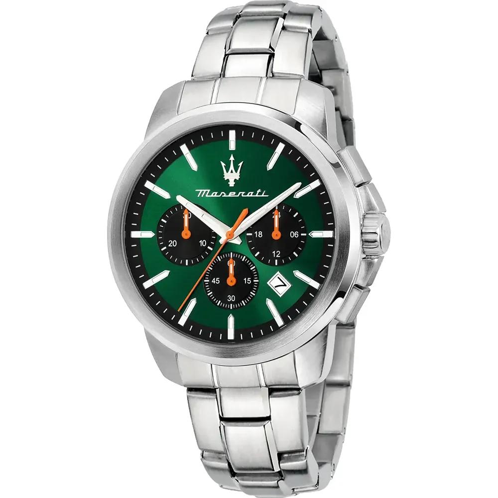 Maserati Successo Green Stainless Steel Gents Quartz Chronograph with Date R8873621043