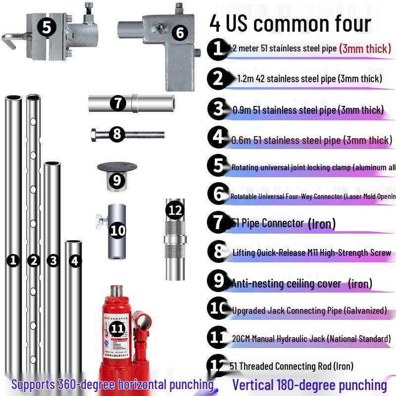 Industrial Diamond Core Drill Machine with Hydraulic Lifting Frame and Universal Stand