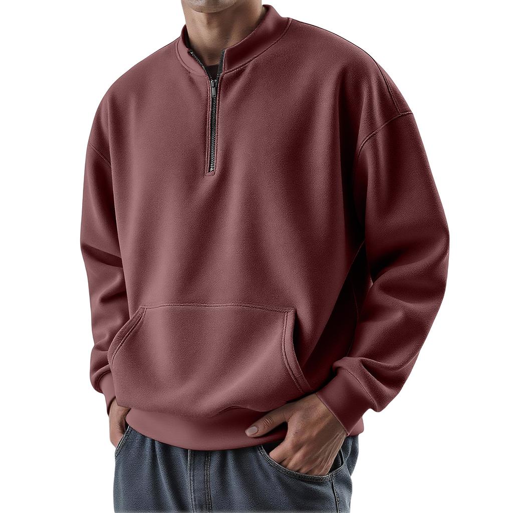 Men's Casual Loose Fit Pullover Hoodie for Fall and Winter