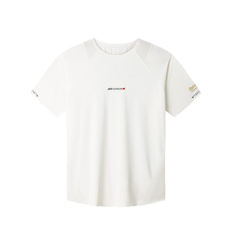 

Anta Champion Series Comfortable Casual Versatile Simple Short Sleeve T-Shirt Men tops 152440102-3 2XL