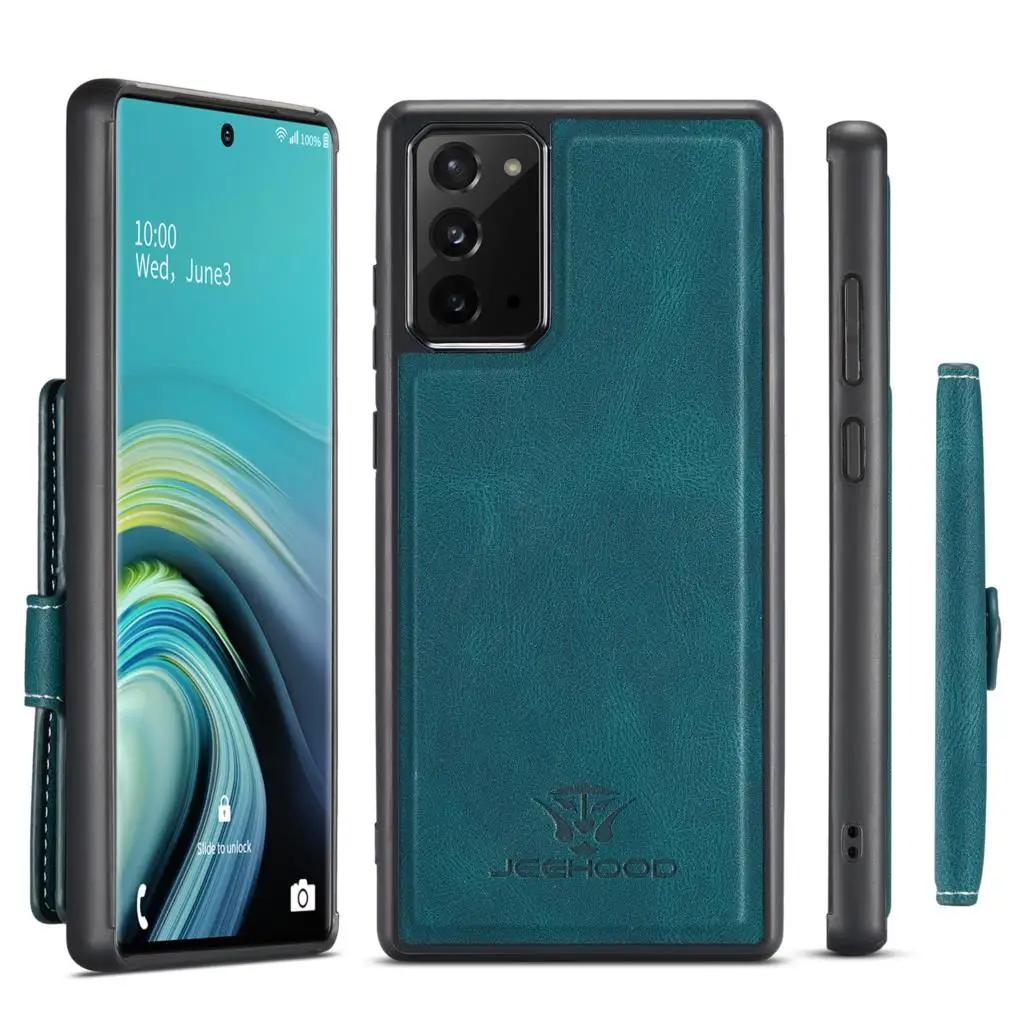 Magnetic Case For Samsung Galaxy Note 20 Ultra Note 8 9 10+ Samsung S20+ Ultra FE S21 Ultra Leather Wallet Card Solt Bag Case