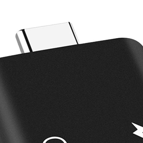 Mini Type-C Adapter USB3.1 2 in 1 USB C to 3.5mm Type C Cable Converter for Phones