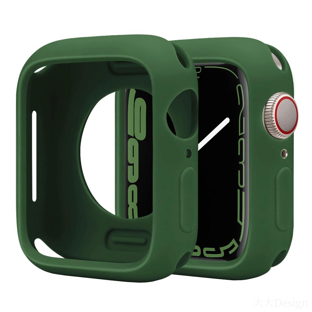 

Мягкий силиконовый чехол для Apple Watch Series8/7/6/5/4/3/SE, чехол для iWatch Slim, защитный бампер из ТПУ 38 мм, 40, 41 мм, 42, 44, 45 мм 44mm