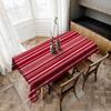 Christmas Pattern Table Stain Resistant Decorative Washable Polyester Tablecloths For Dining Table Parties And Wedding