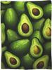 Avocado Fruit Blanket Gifts for Women Men Kids Flannel Throw Blankets Soft Comfy Lightweight for Home Decor Couch Bed Sofa 50x40