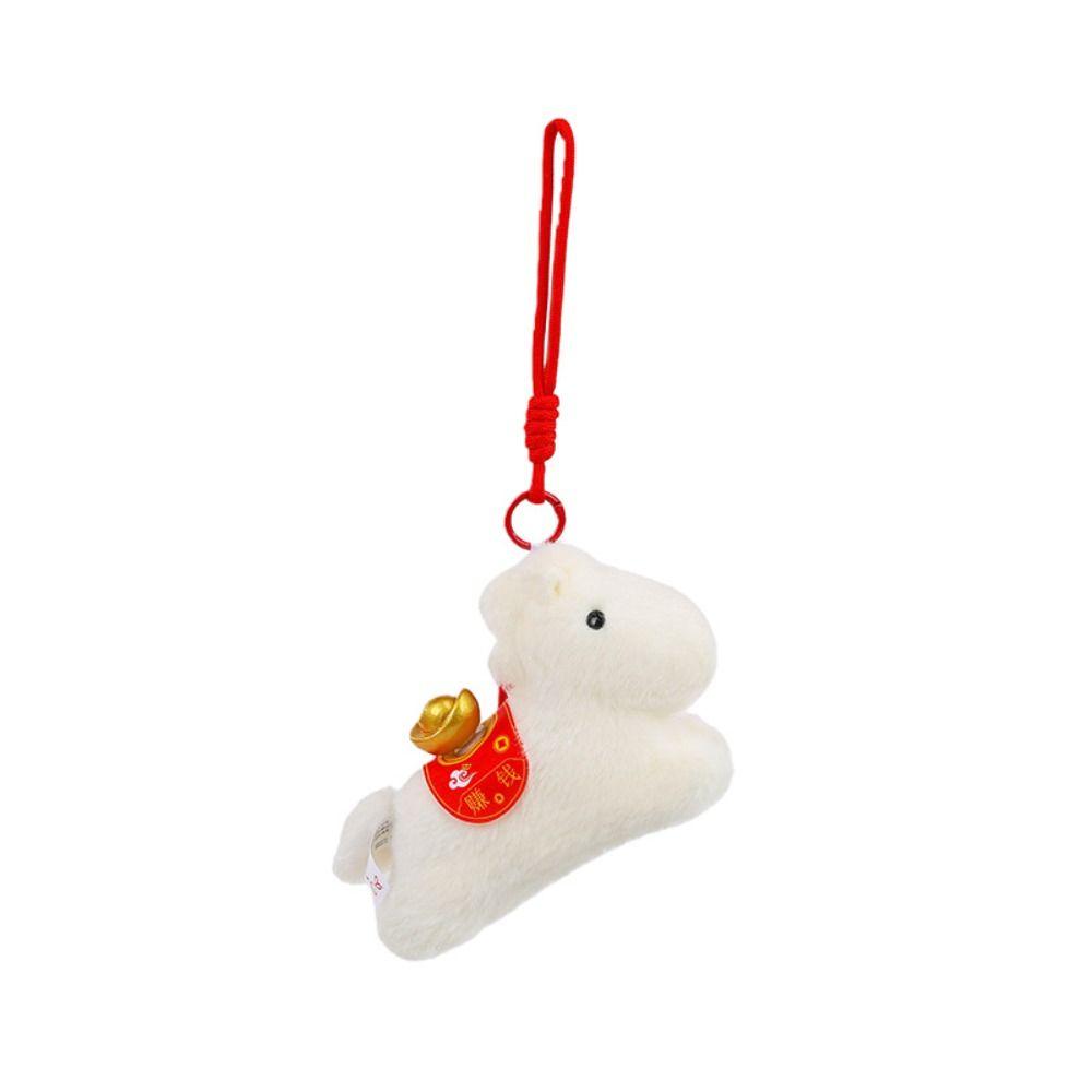 Rotating Ingots Pullable Plush Horse Pendant 13/25cm Cartoon Steed Doll Home Decoration