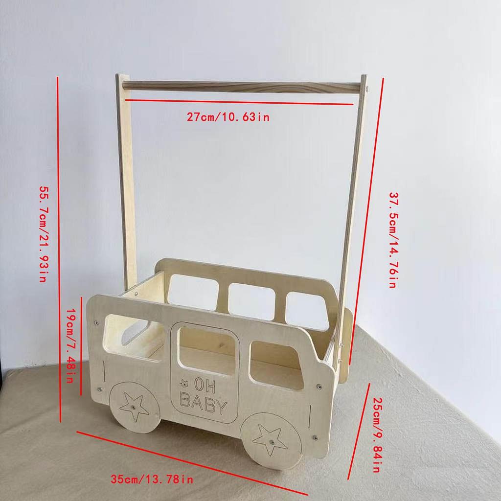 Pet Clothing Rack Pets Toy Storage Basket Stable Multifunctional Freestanding Dog Wardrobe