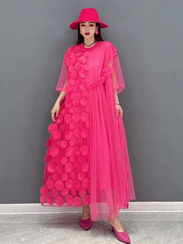 Xitao Solid Patchwork Dress WMD5999