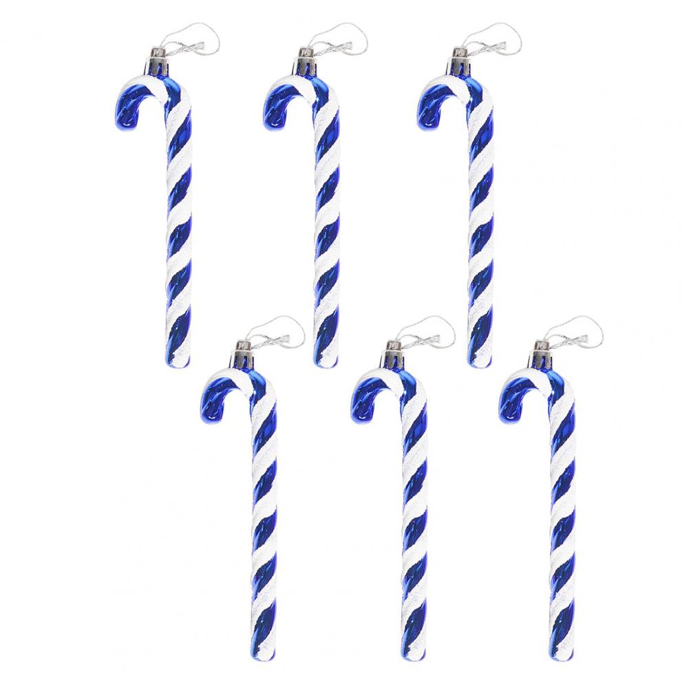 Realistic Candy Cane Decoration Christmas Candy Cane Ornaments Set 6 Plastic Twisted Candy Canes 12 Green White Xmas for Holiday