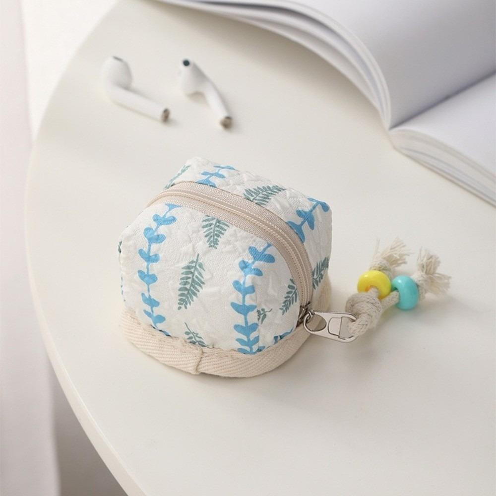 Protective Cover Polyester Zipper Storage Bag Multifunction Cute Earphone Case Portable Zipper Pouch Coins Storage
