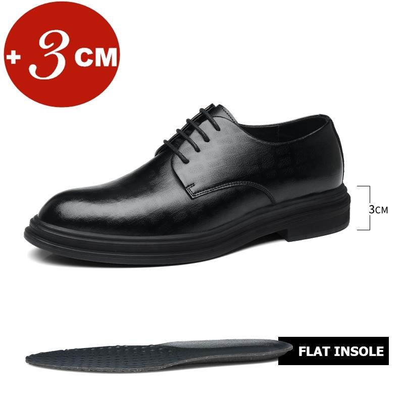 

Fashion Summer Elevator Shoes Men Dress Shoes 3/6/8 Cm Men Formal Shoes Hollow Classic Business Luxury Men Oxfords Footwear Suit Shoes 37