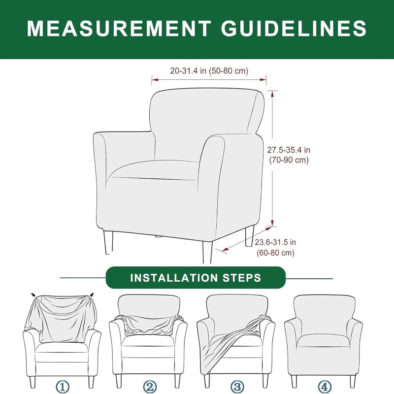 1 ks Žakárový potah na klubovou pohovku Strečový potah na vanové křeslo Jednobarevný potah na jednomístnou pohovku pro domácí, hotelovou nebo kancelářskou dekoraci
