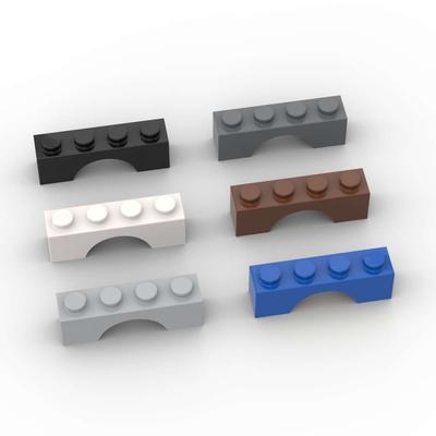 Non-Toxic Moc 10Pcs 3659 Arch 1X4 Building Blocks Kit Bridge House Castle Bricks Particle Puzzle Idea Diy Toys Children Birthday Xmas Gift