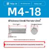 304 Stainless Steel Pressure Plate Cylindrical Head Rivet Screw (FHS-M2 M2.5 M3 M4 M5 M6 M8 M10)