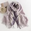 Gradient Color, Scarf, Girls, Autumn/winter, Shawl, Plush Scarf, Warm Scarf