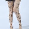 Women Fashion Butterfly Pattern Sheer Pantyhose, Sexy High Waist Thin Stockings, Breathable Soft Nylon Tights For Daily Wear & S