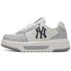 New York Yankees Slip Resistant Abrasion Resistant Low Top Skateboard Shoes Unisex Gray Sneakers 3ASXM036N-50GRS