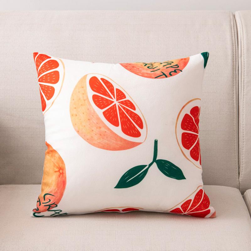 45x45cm Nordic Ins Cartoon Printing Square Pillowcase Living Room Sofa Office Seat Cushion Cover Home Decoration