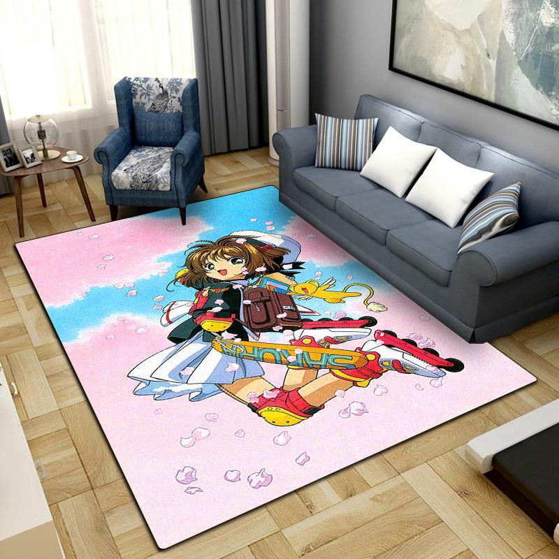 Cardcaptor Sakura Rug for Home Decoration,Washable Non-slip Large Rug Floot Mat LXRa20 60x90cm